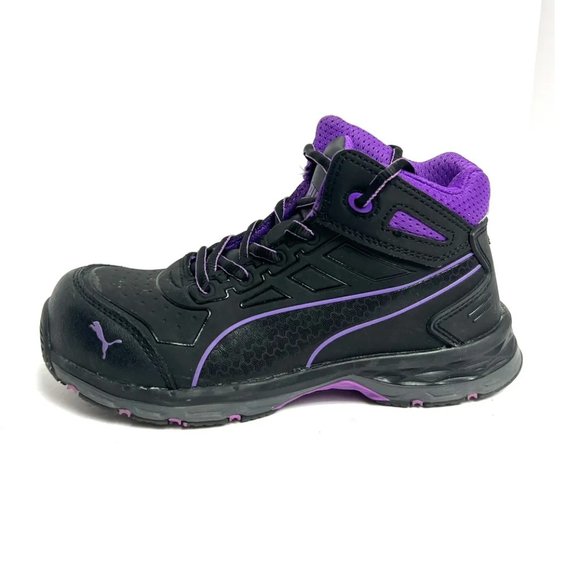 Puma Womens Mid 2.0 Work Boot Black Size 6 M - Picture 1 of 6